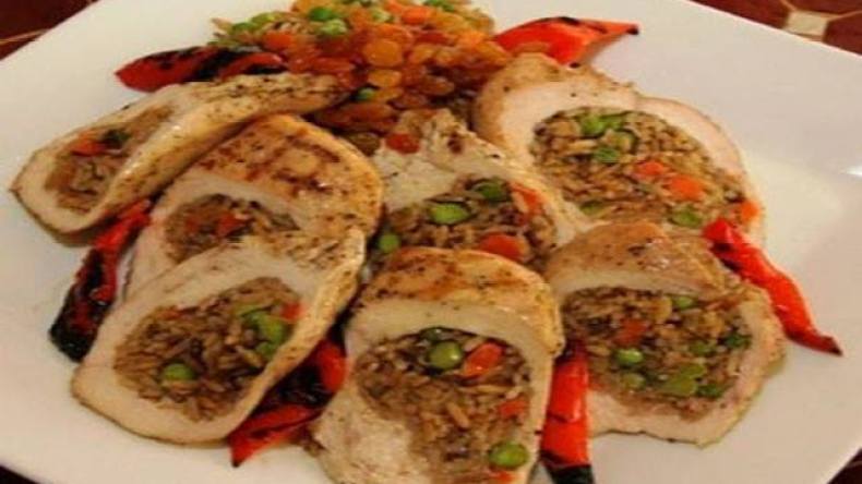 سكالوب محشي بالأرز و الجلبانة