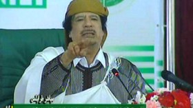 القذافي‭ ‬يهدد‭ ‬شعبه‭ ‬مرة‭ ‬أخرى‭ ‬بالإبادة :سنواصل قمع المحتجين حتى آخر رجل أو امرأة