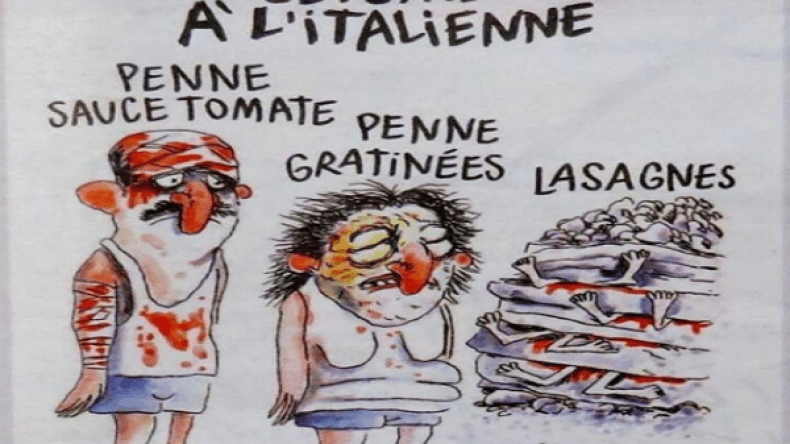 مجلة “شارلي ايبدو” تسخر من ضحايا زلزال إيطاليا