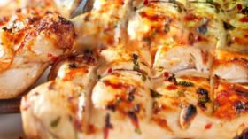 سمك فيليه مشوي مع الخضار