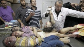 قنابلكم لا تخيفنا يا قتلة الأطفال والنساء