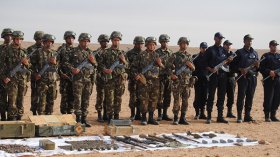 حجز 55 مسدسا رشاشا و10 قناطير مخدرات