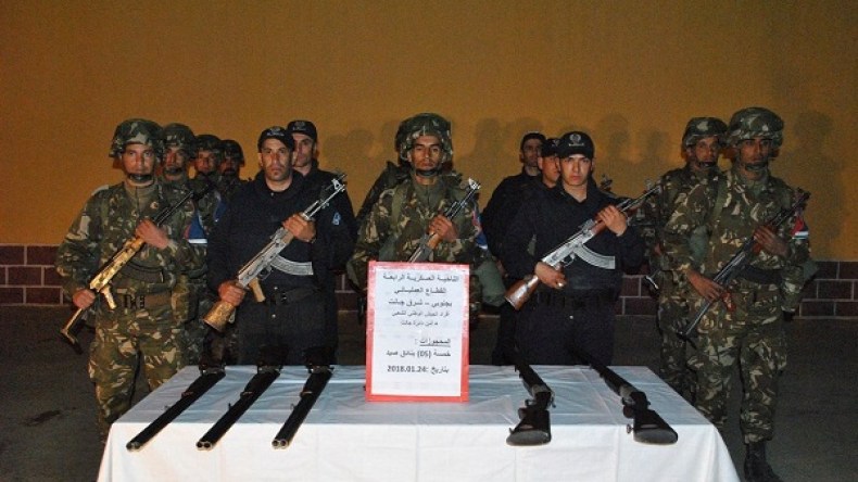 استرجاع خمسة بنادق بجانت