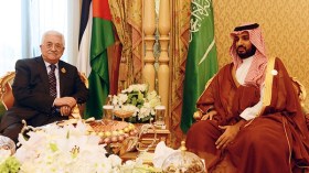 بن سلمان ضغط على عباس لدعم خطة ترامب