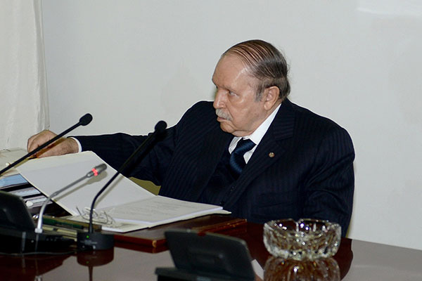 That's what President Bouteflika said about the security situation in the South