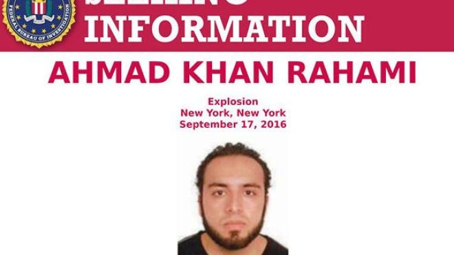 تحديد هوية المشتبه به في تفجيرات نيويورك