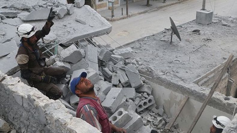 قصف روسي عنيف على حلب شمالي سوريا وسط اشتباكات عنيفة