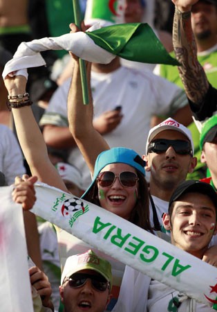 Compared to Americans and English, Algerian fans bought only 4300 tickets to attend World Cup matches