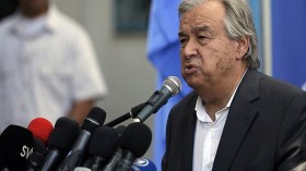 غوتيريش يغادر غزة متجاهلاً عائلات الأسرى الفلسطينيين