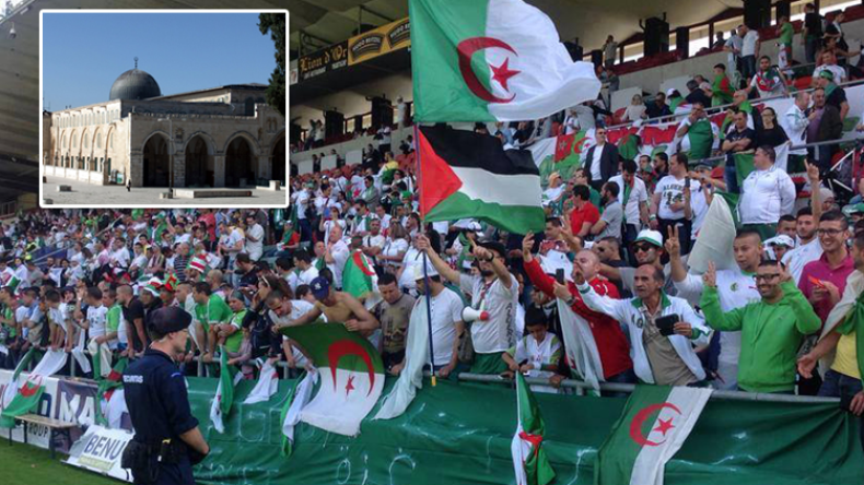 المناصرون الجزائريون سيحملون الأعلام الفلسطينية في البطولة المحلية