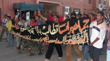 Manifestations en faveur des détenus Sahraouis