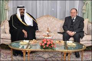 Le président Bouteflika s’entretient avec l’émir du Qatar