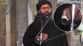 ما الساعة التي وضعها البغدادي أثناء خطبته.؟