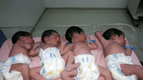 سيدة من مشرع الصفا تنجب أربعة مواليد