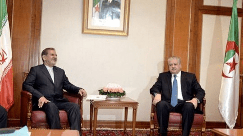 سلال يتحادث مع النائب الأول للرئيس الإيراني