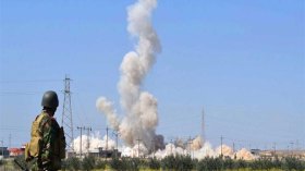 4 انتحاريين يهاجمون معسكرا أمريكيا جنوبي أربيل