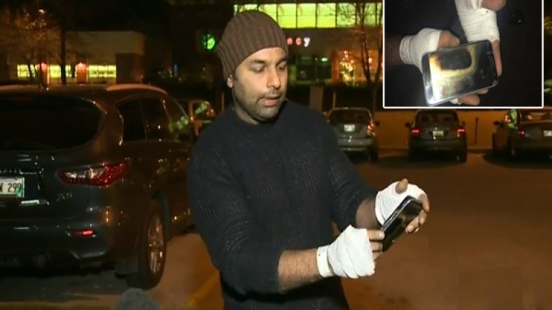 انفجار غلاكسي “s7” بكندا وإصابة مستخدمه بحروق