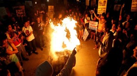 أمريكيون يتظاهرون لليلة الثانية بسبب فوز ترامب