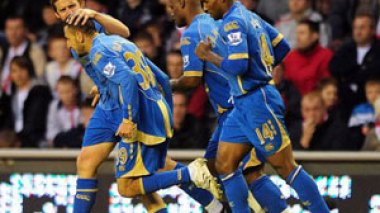 Belhadj's first goal for Portsmouth