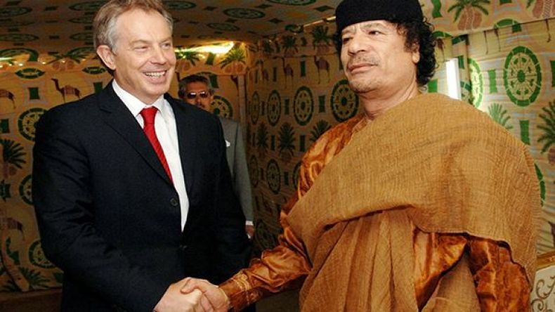 بلير: باتفاقي مع القذافي منعت وصول أسلحة الدمار الشامل لـ”داعش”