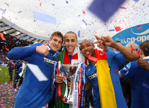 Rangers and Bougherra roll to third straight SPL title