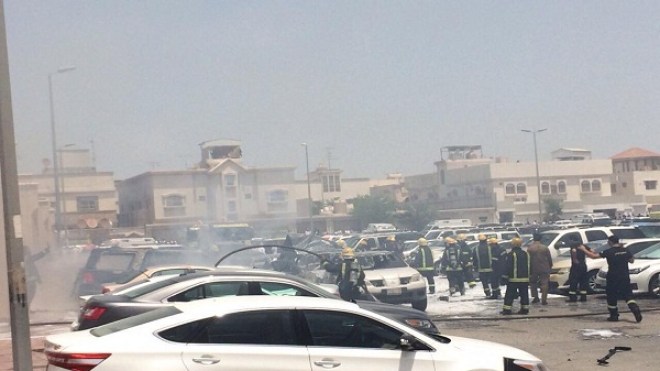 انفجار سيارة قرب مسجد بمدينة الدمام السعودية