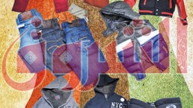 تشكيلة من الملابس والأحذية الشتوية للأطفال