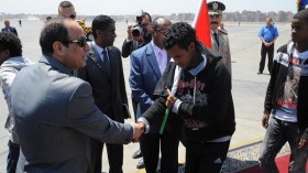 وصول إثيوبيين خطفوا في ليبيا إلى مصر