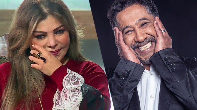 فلة عبابسة تبرر دموع الحب على المباشر