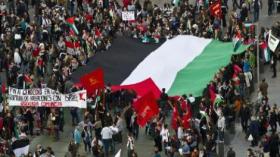 تشيلي: مظاهرة مؤيدة للفلسطينيين تطالب بقطع العلاقات مع إسرائيل