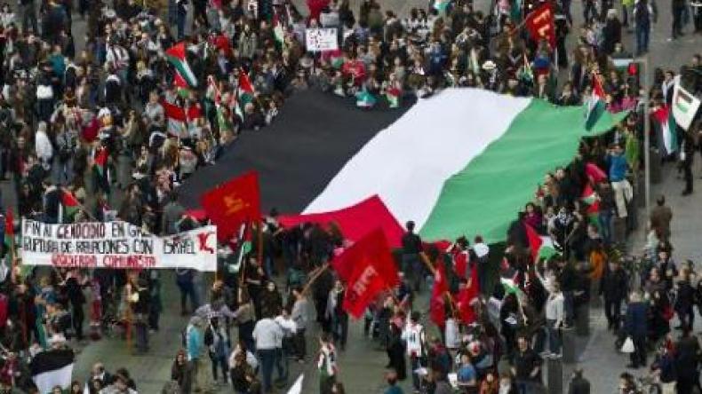تشيلي: مظاهرة مؤيدة للفلسطينيين تطالب بقطع العلاقات مع إسرائيل