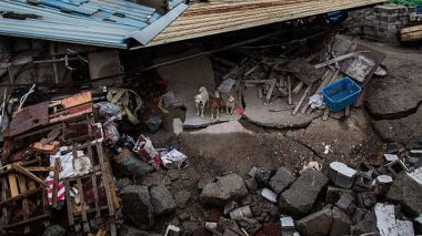 انهيار طيني في الصين