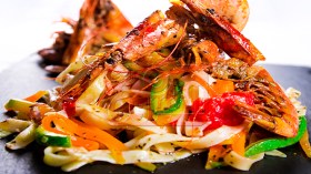 عجائن التقلياتال بالجمبري( رشتة العريضة)