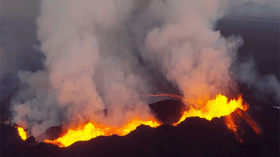 إحتراق صهريج للزفت في محيط مطار ايليزي