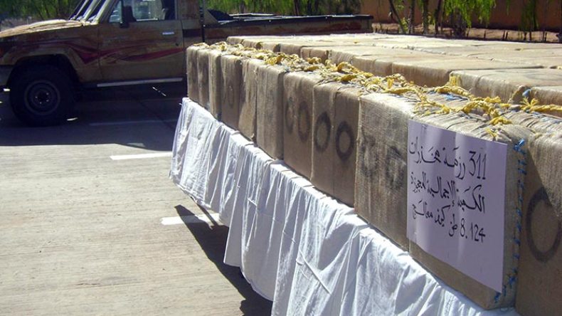 حجز قنطار ونصف من الكيف كانت موجهة نحو الشريط الحدودي