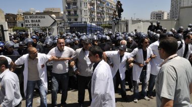 Murder of an Algerian Professor blows up riots among university students and workers