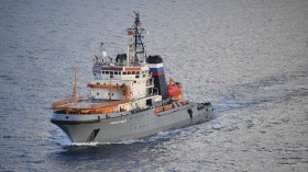 بالصور.. سفن روسية ترسو بميناء الجزائر