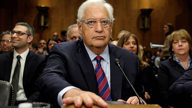 غضب فلسطيني من تصريحات السفير الأمريكي في تل أبيب