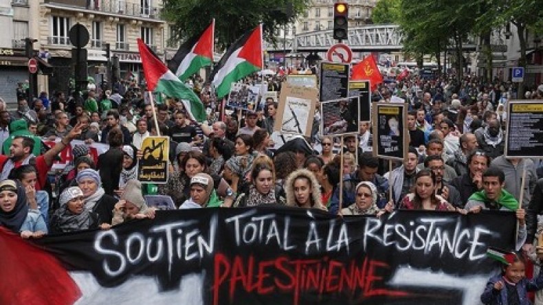 محكمة فرنسية تحظر التظاهر ضد العدوان الإسرائيلي على غزة