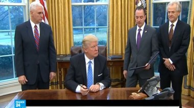 ترامب ينهي مشاركة بلاده في اتفاقية التبادل الحر عبر المحيط الهادئ