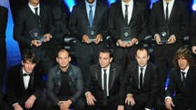 الاعلان عن منتخب العالم لكرة القدم لعام 2010