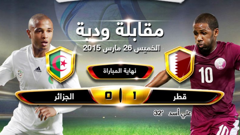 قطر 1 الجزائر 0: مقابلة للنسيان !