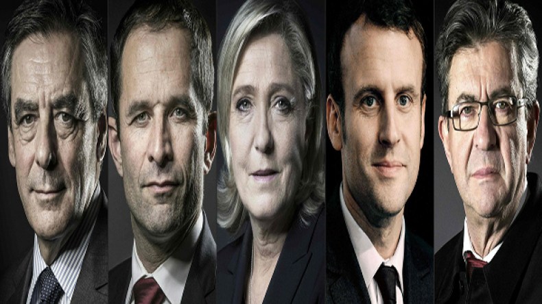 مناظرة تلفزيونية بين أبرز خمسة مرشحين لرئاسة فرنسا