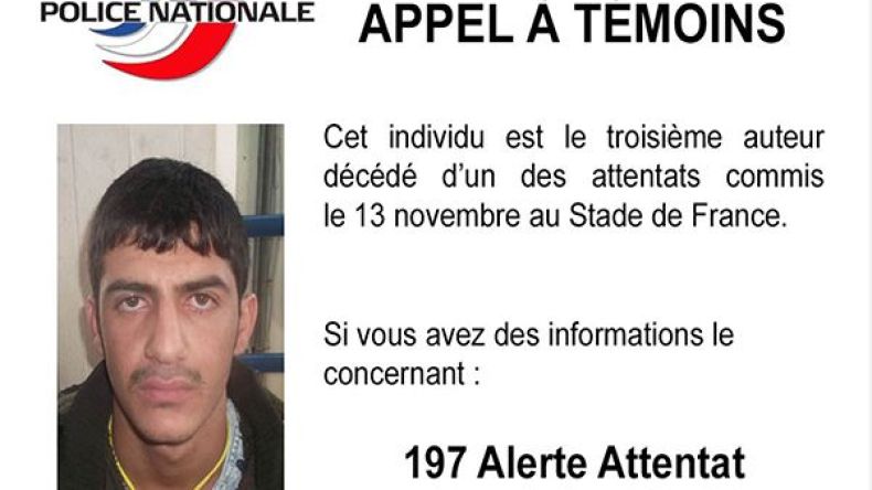 الشرطة الفرنسية تنشر صورة الانتحاري الثالث في استاد سان دوني