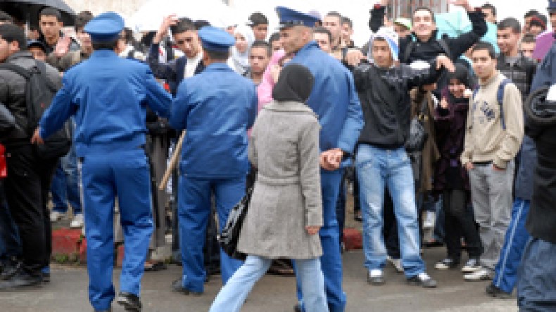مصالح الأمن تجهض مسيرة احتجاجية لثانويي العاصمة