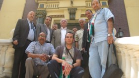 The caravan of loyalty to Gaza-bound peace flotilla now in Cairo