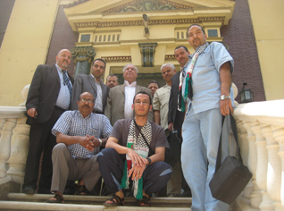 The caravan of loyalty to Gaza-bound peace flotilla now in Cairo