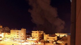 غارات إسرائيلية على أراض خالية في غزة