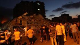 حماس: تدمير إسرائيل لبرج سكني في غزة “جريمة حرب”