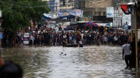 فيضانات في قطاع غزة